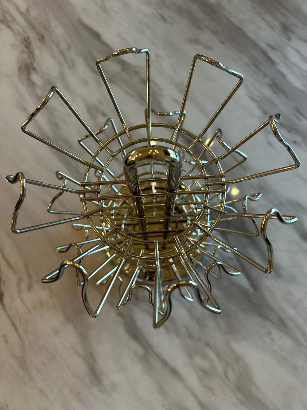 Coffee Pod Carousel Holder - Holds 24 pods - silver finish